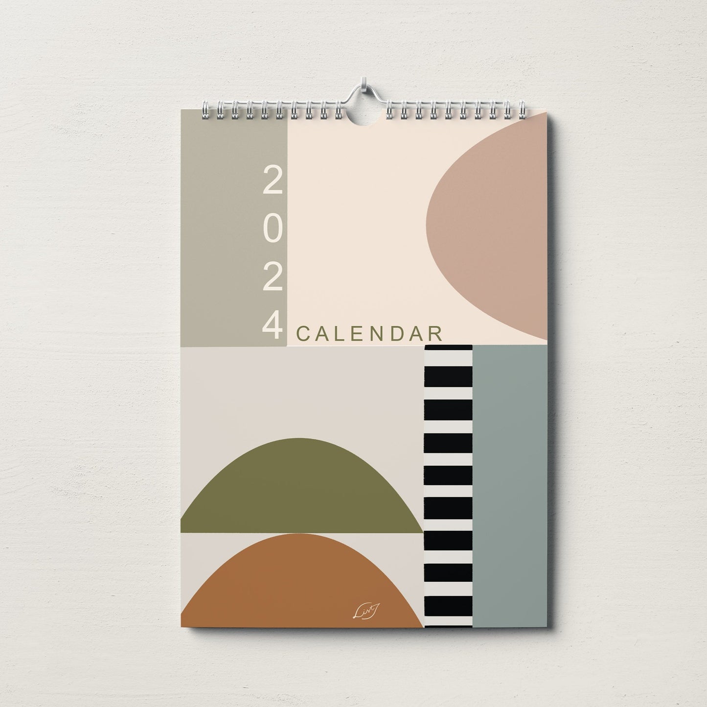 Wall Calendar 2024- Geometric shapes