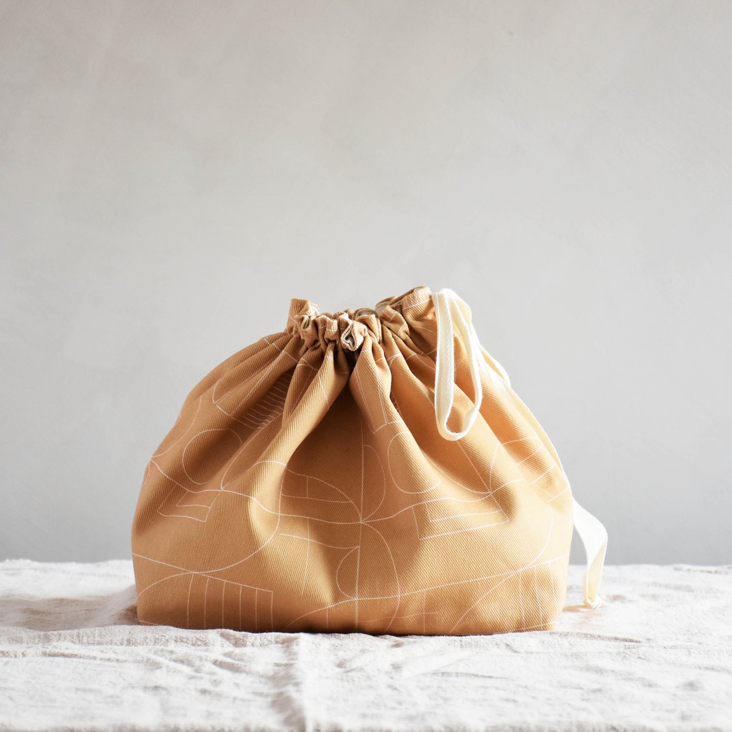 Canvas storage basket - Modern geometric