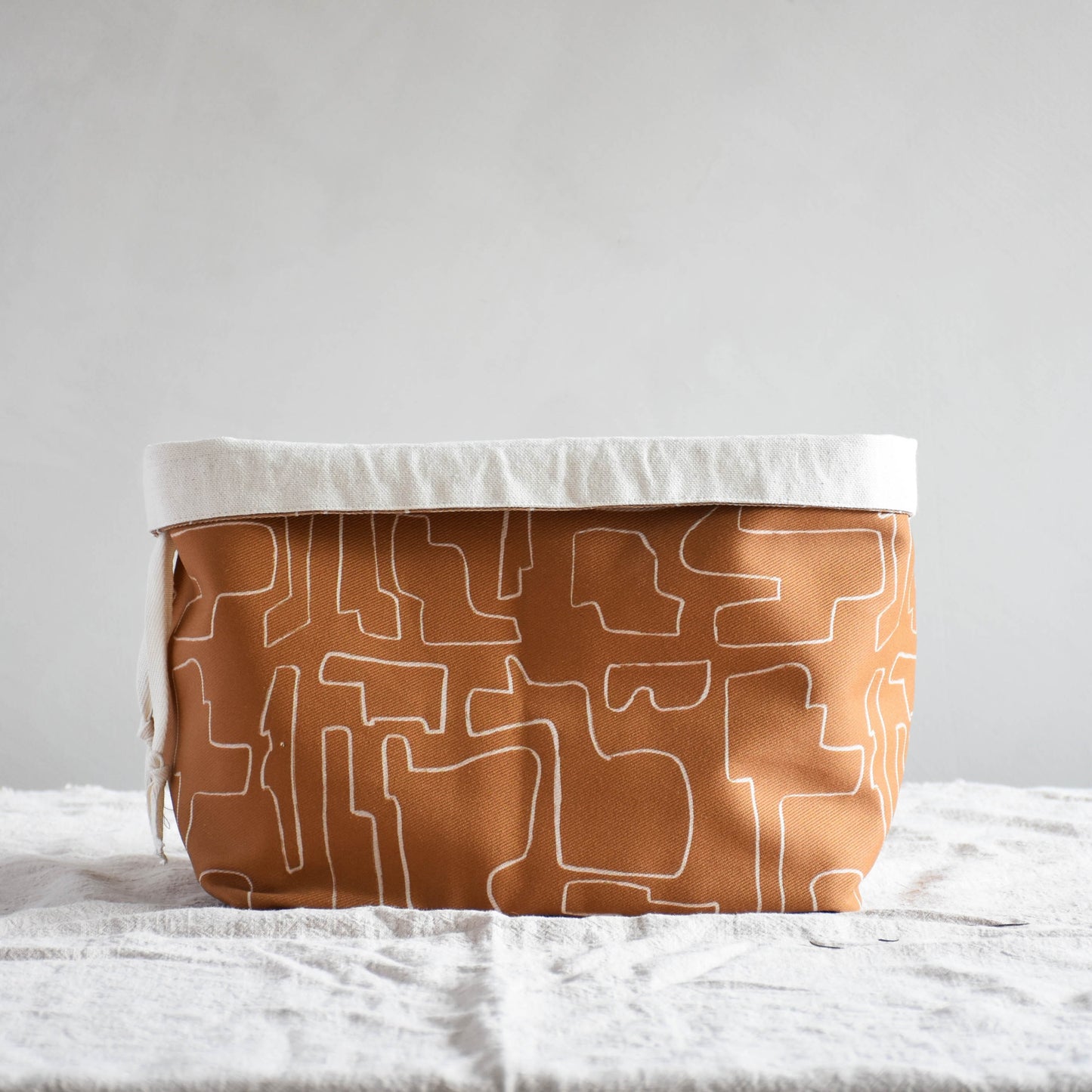 Canvas storage basket - Shape and color