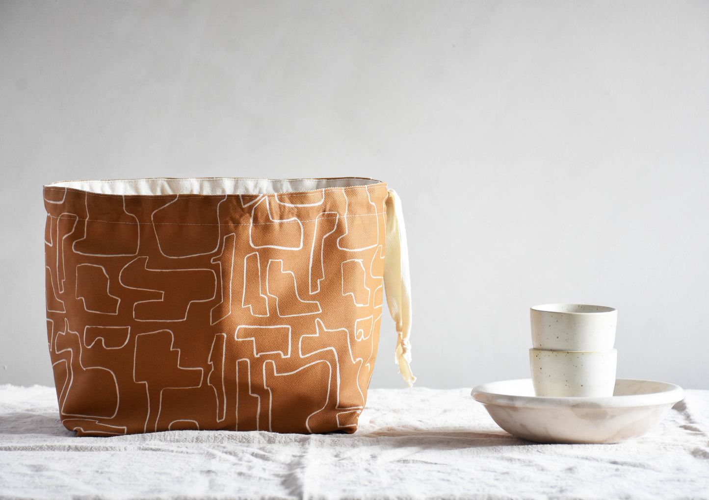 Canvas storage basket - Shape and color