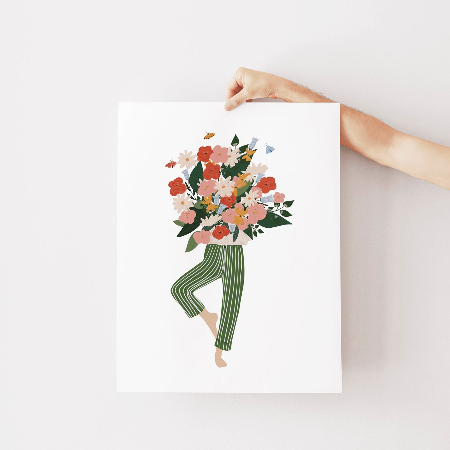 Just a girl and her flowers
