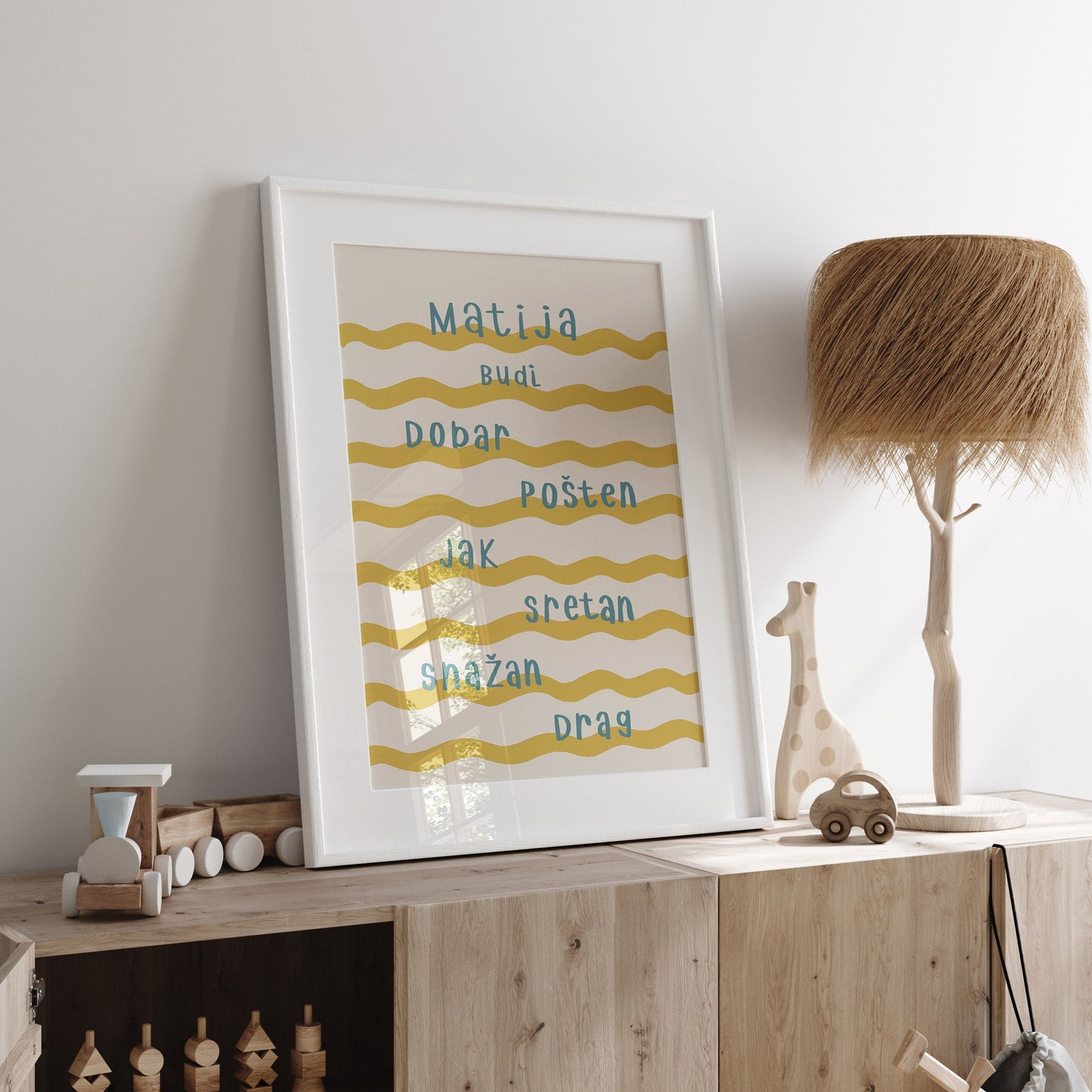 Personalizirani dječji art print - Val no.4