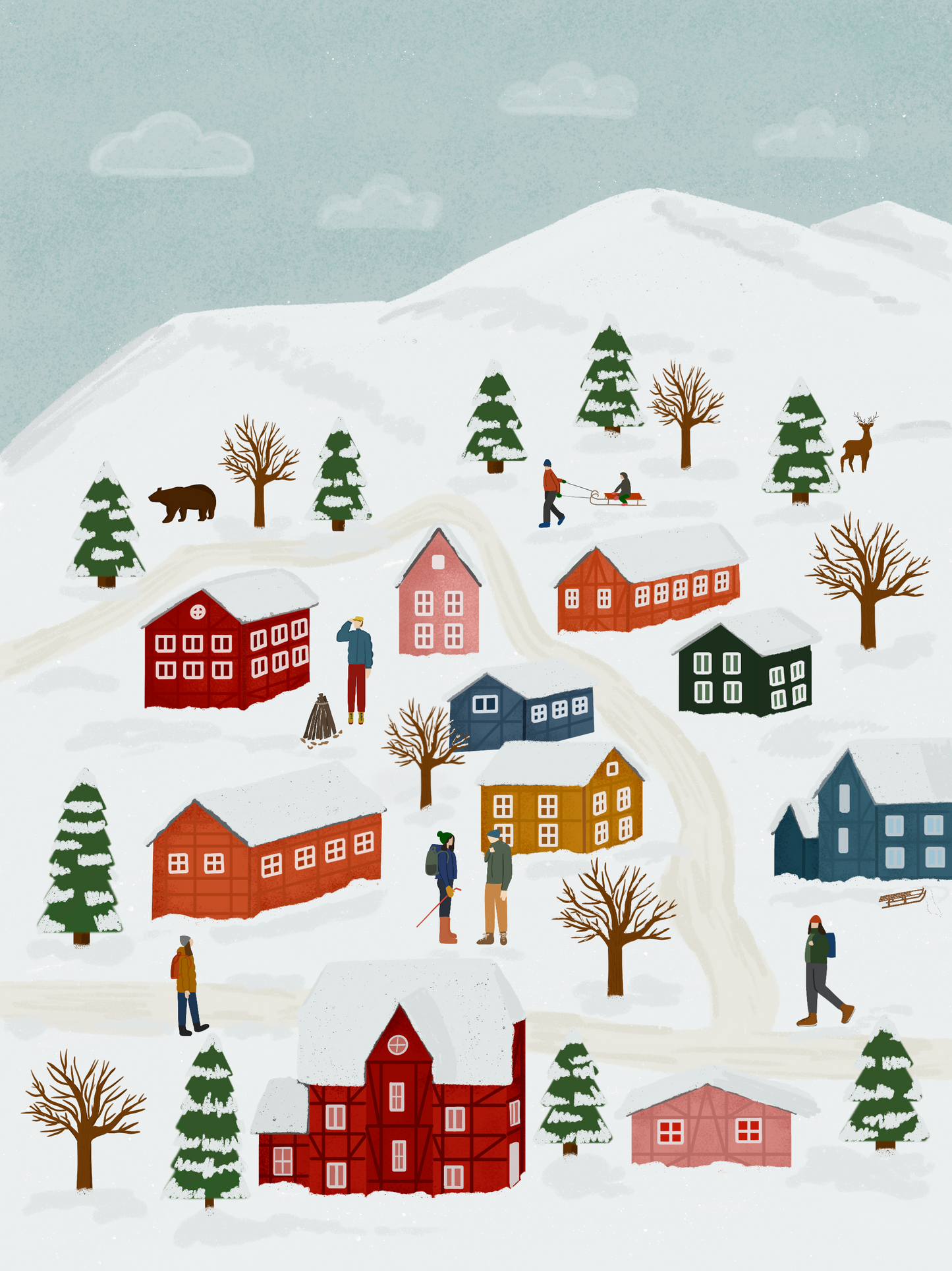 Winter village