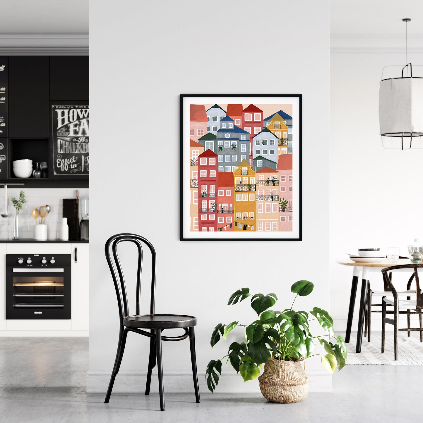 Houses print - listliving
