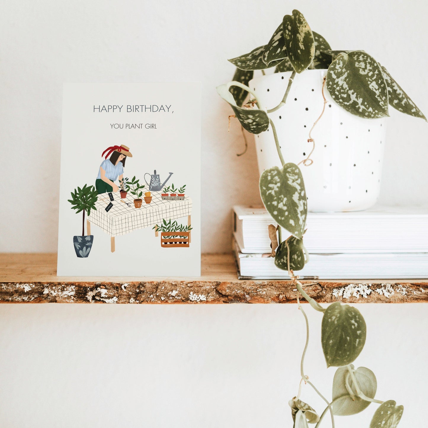Greeting card - Happy Birthday, you plant girl