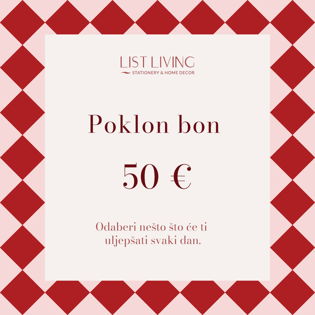 Poklon bon List Living - 50 €