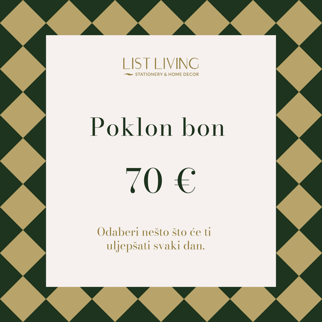 Poklon bon List Living - 70 €