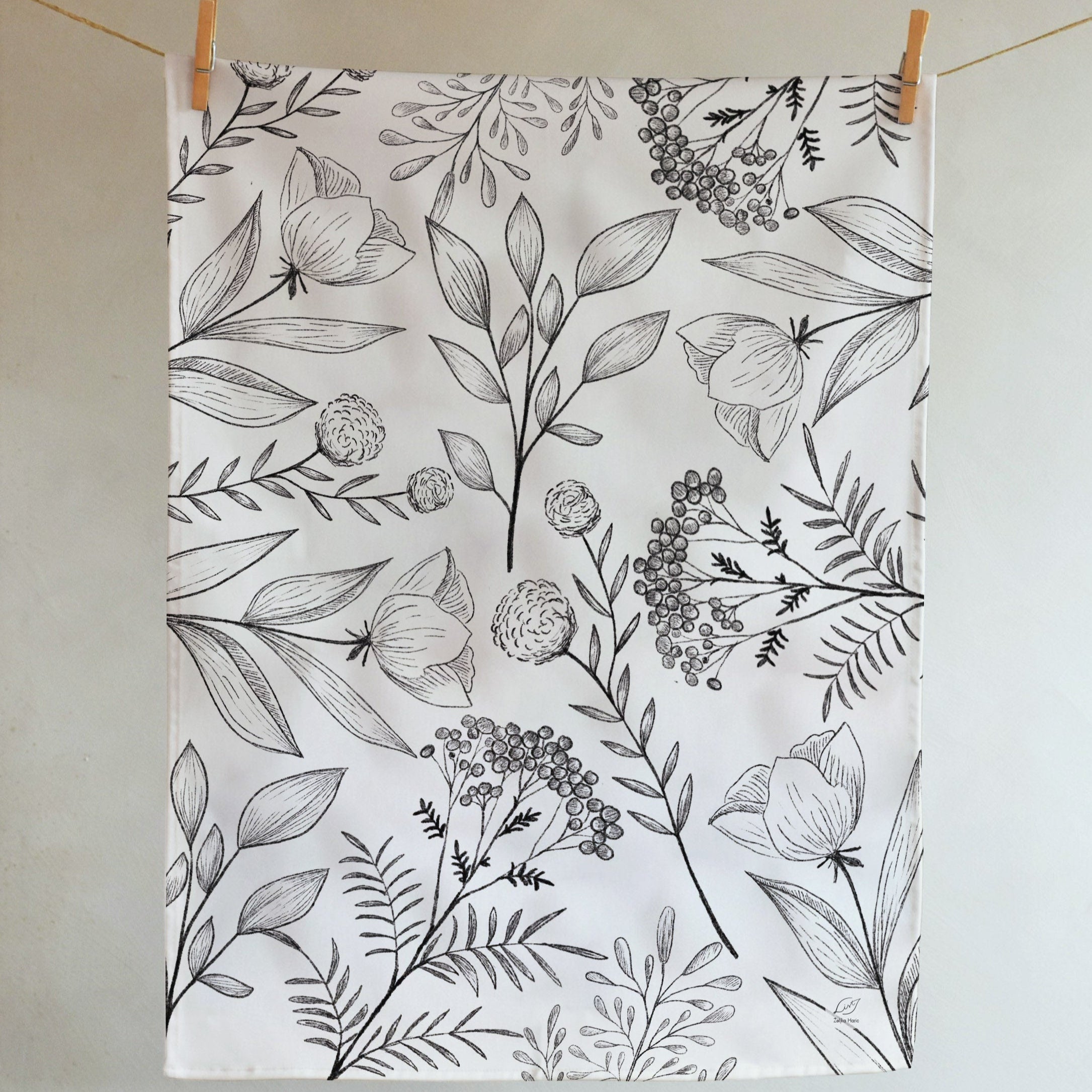 Kitchen towel - Botany