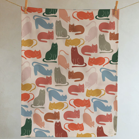 Kitchen towel - Cats
