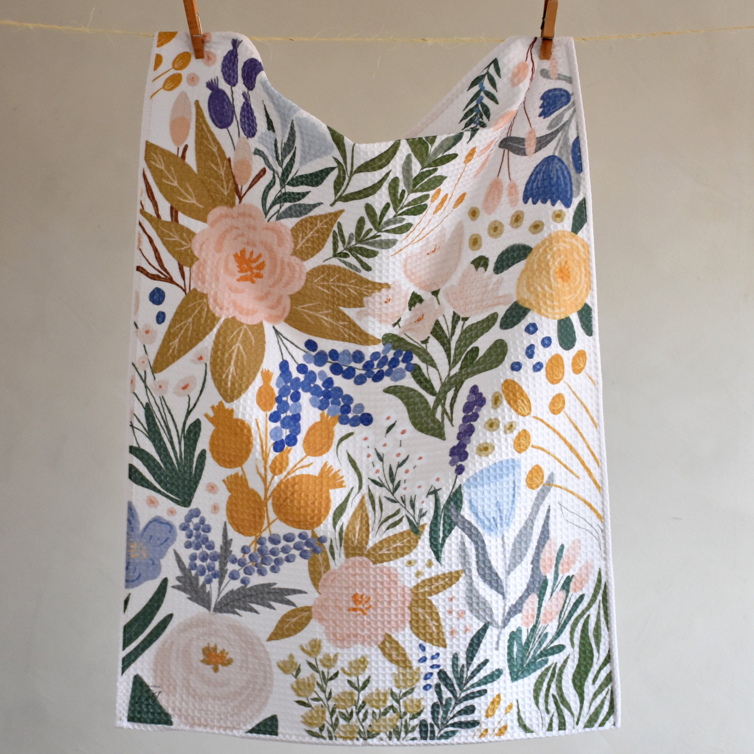 Kitchen towel - In the garden