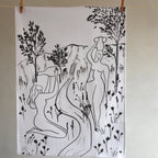 Kitchen waffle towel - Girls