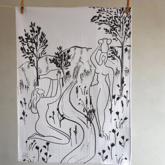 Kitchen waffle towel - Girls