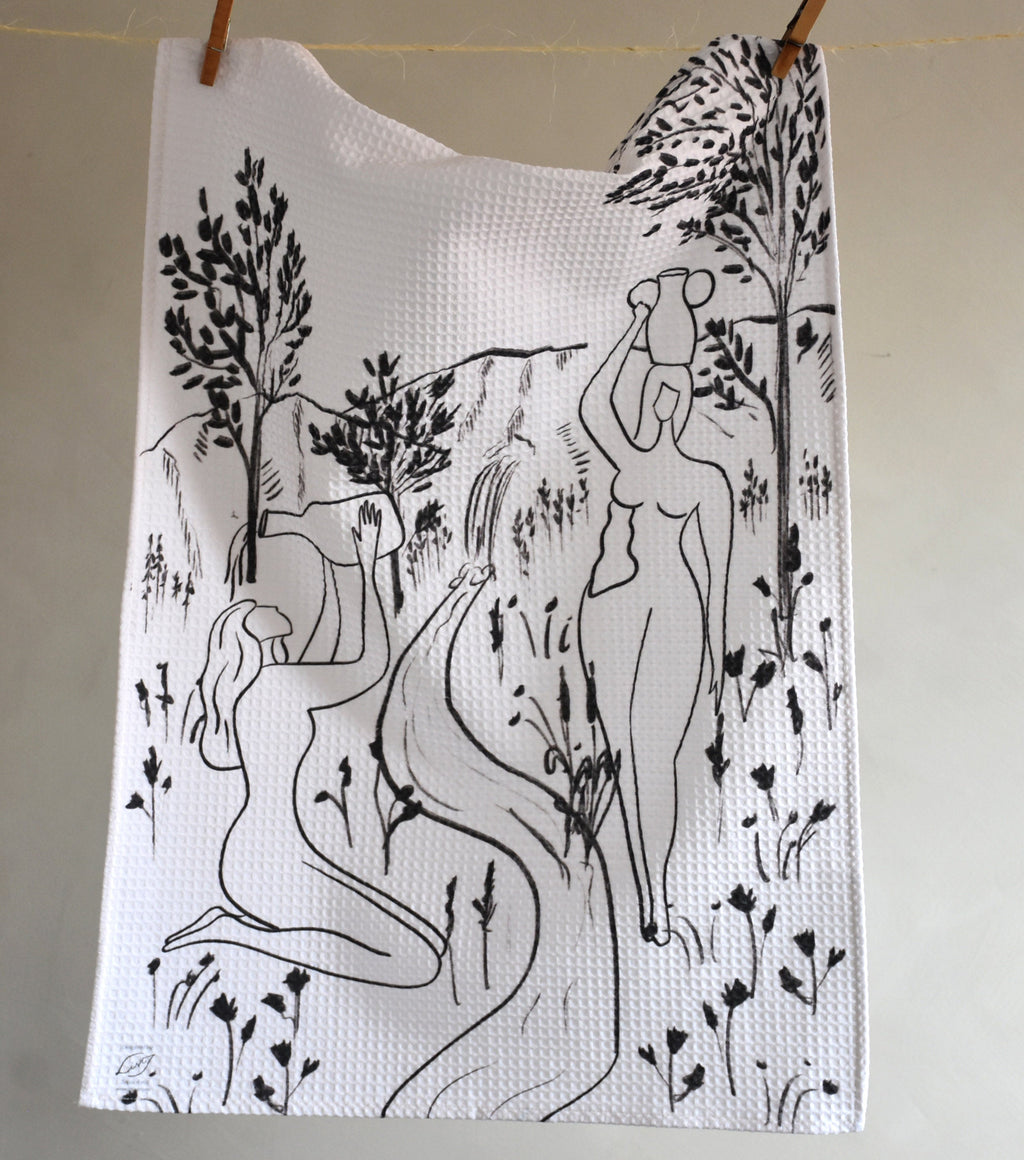 Kitchen towel - Whispers of the River