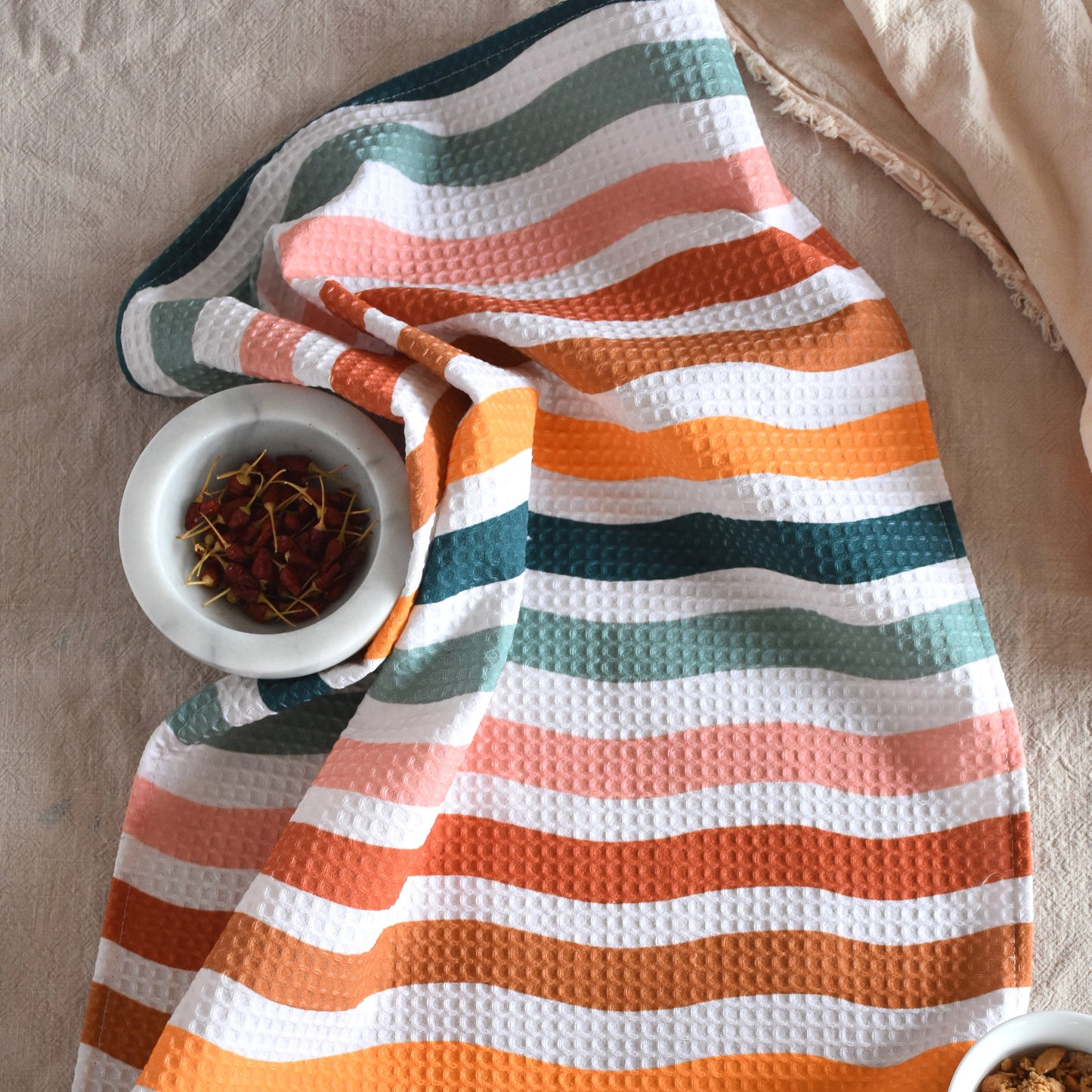 Kitchen waffle towel - Stripes