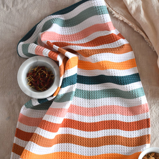 Kitchen waffle towel - Stripes