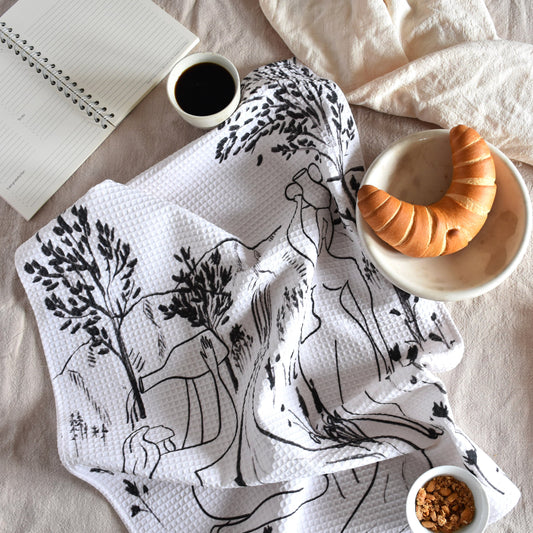 Kitchen waffle towel - Girls