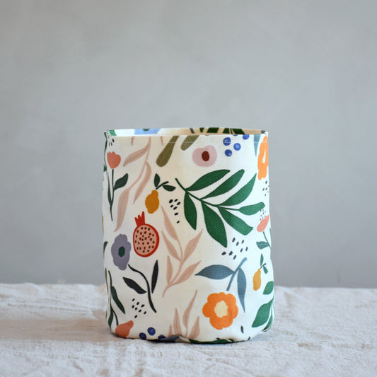 Storage basket - Flowers and fruits