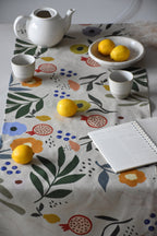 Table runner -Fruits and flowers
