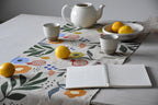 Table runner -Fruits and flowers