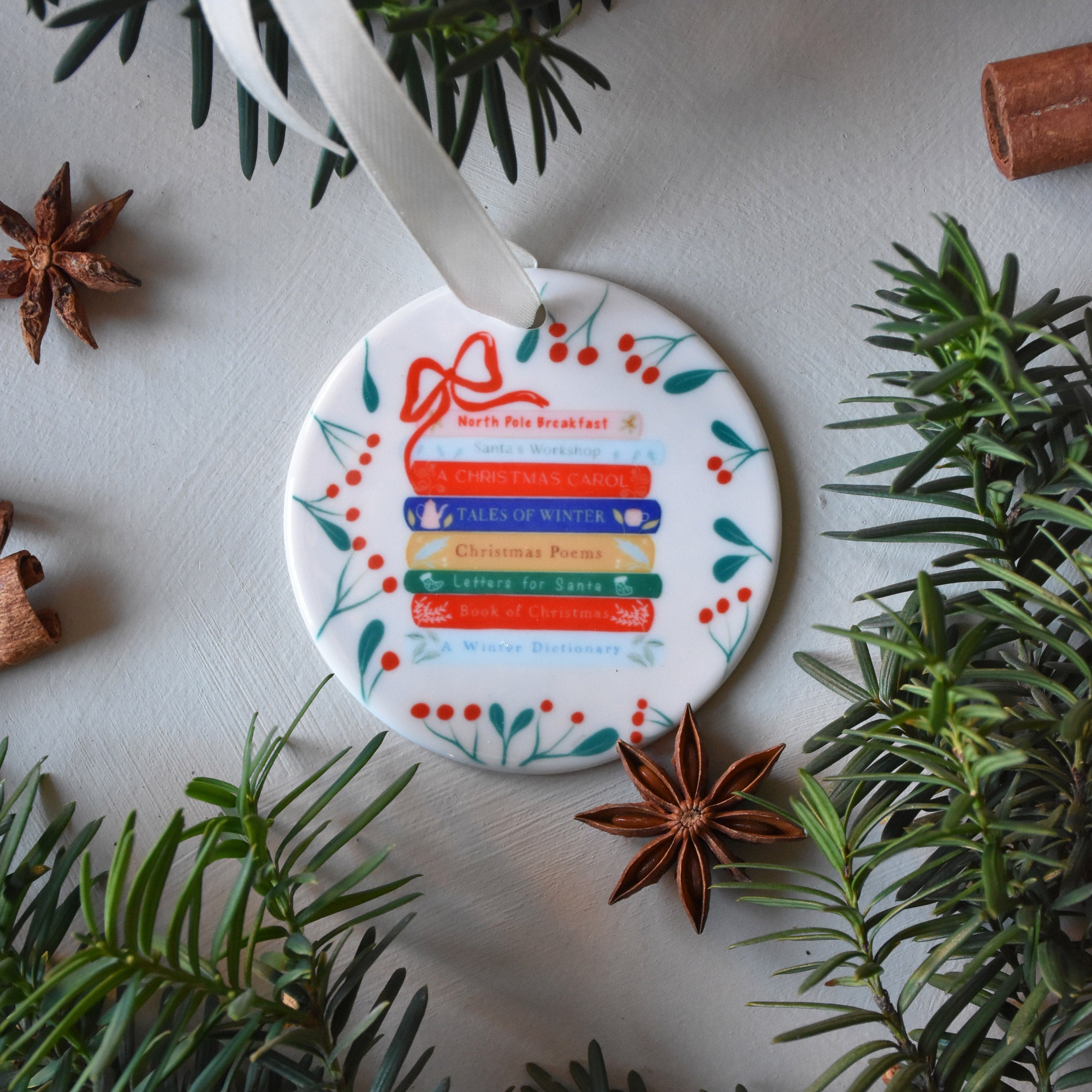 Christmas books Ornament