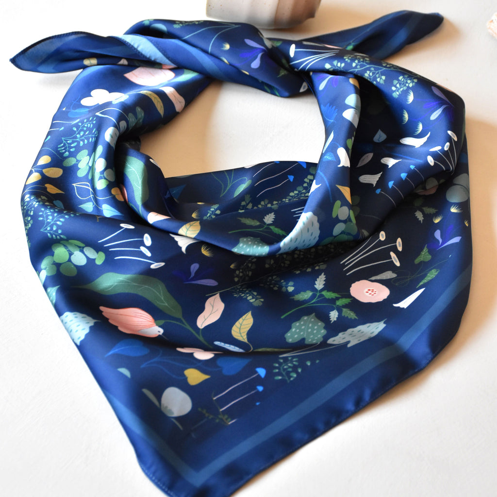 Leaves and flowers Scarf