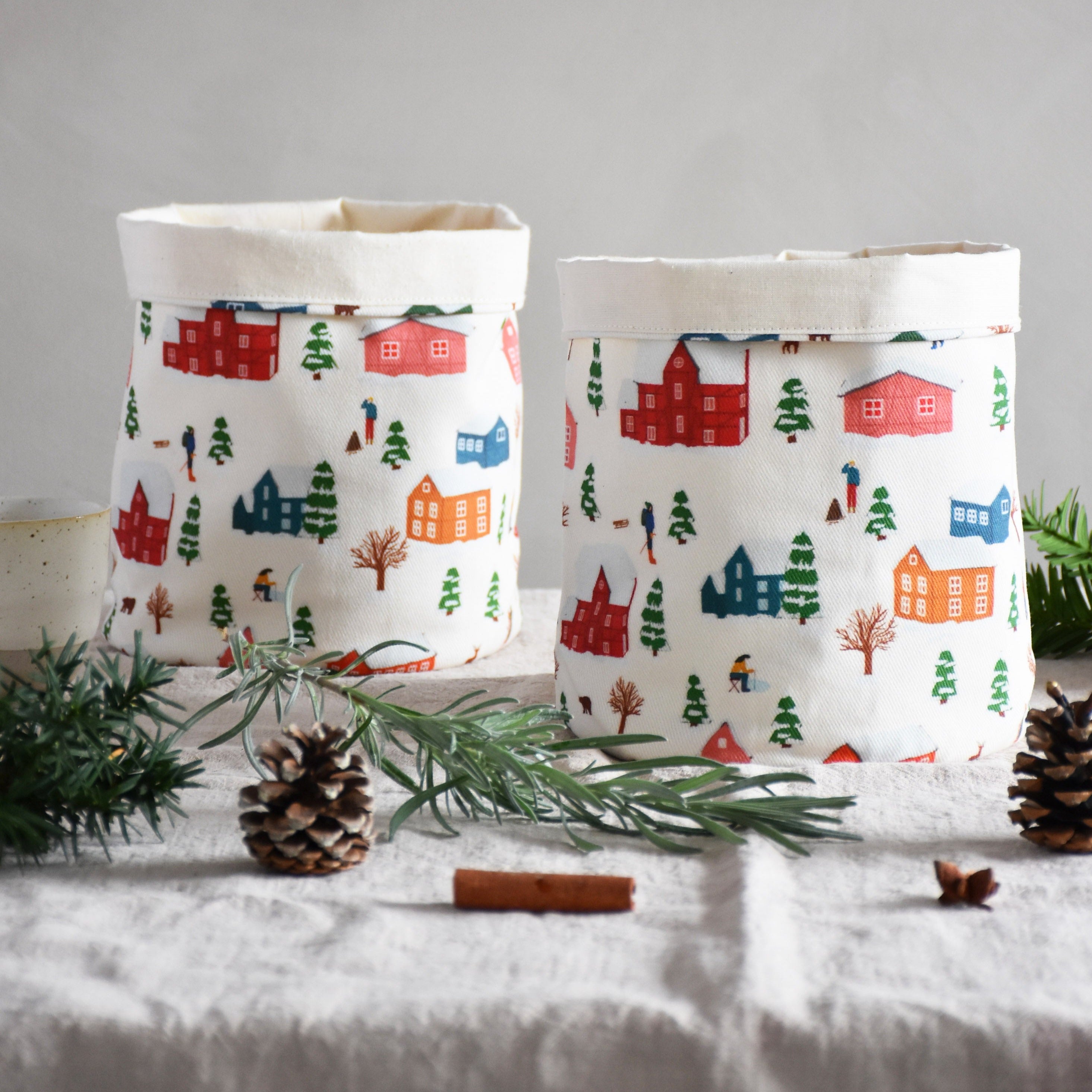 Storage basket - Winter village