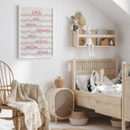 Personalizirani dječji art print - Val no.1