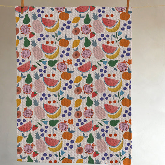 Kitchen waffle towel - Fruits