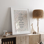 Personalizirani dječji art print - Dots no.6