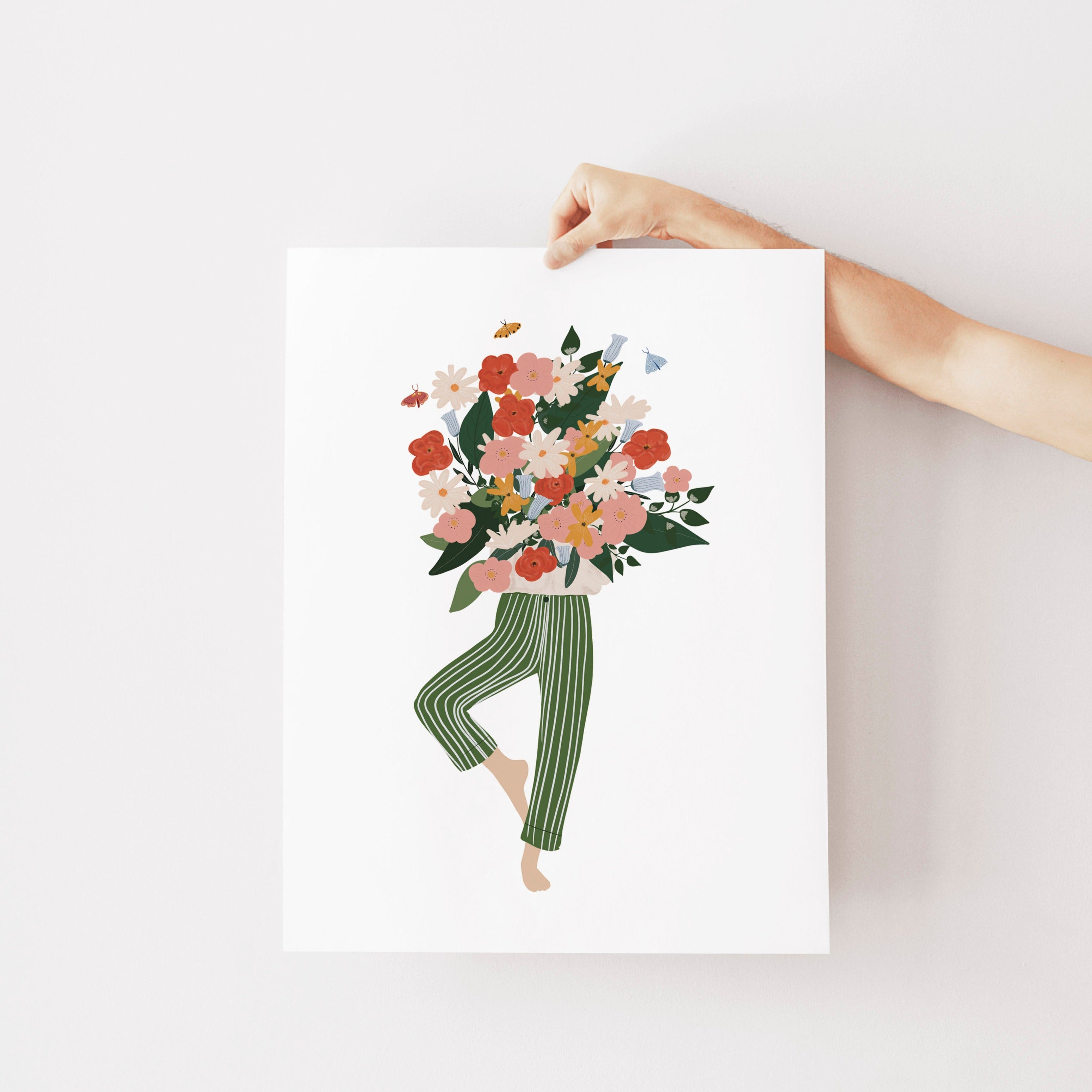 Just a girl and her flowers