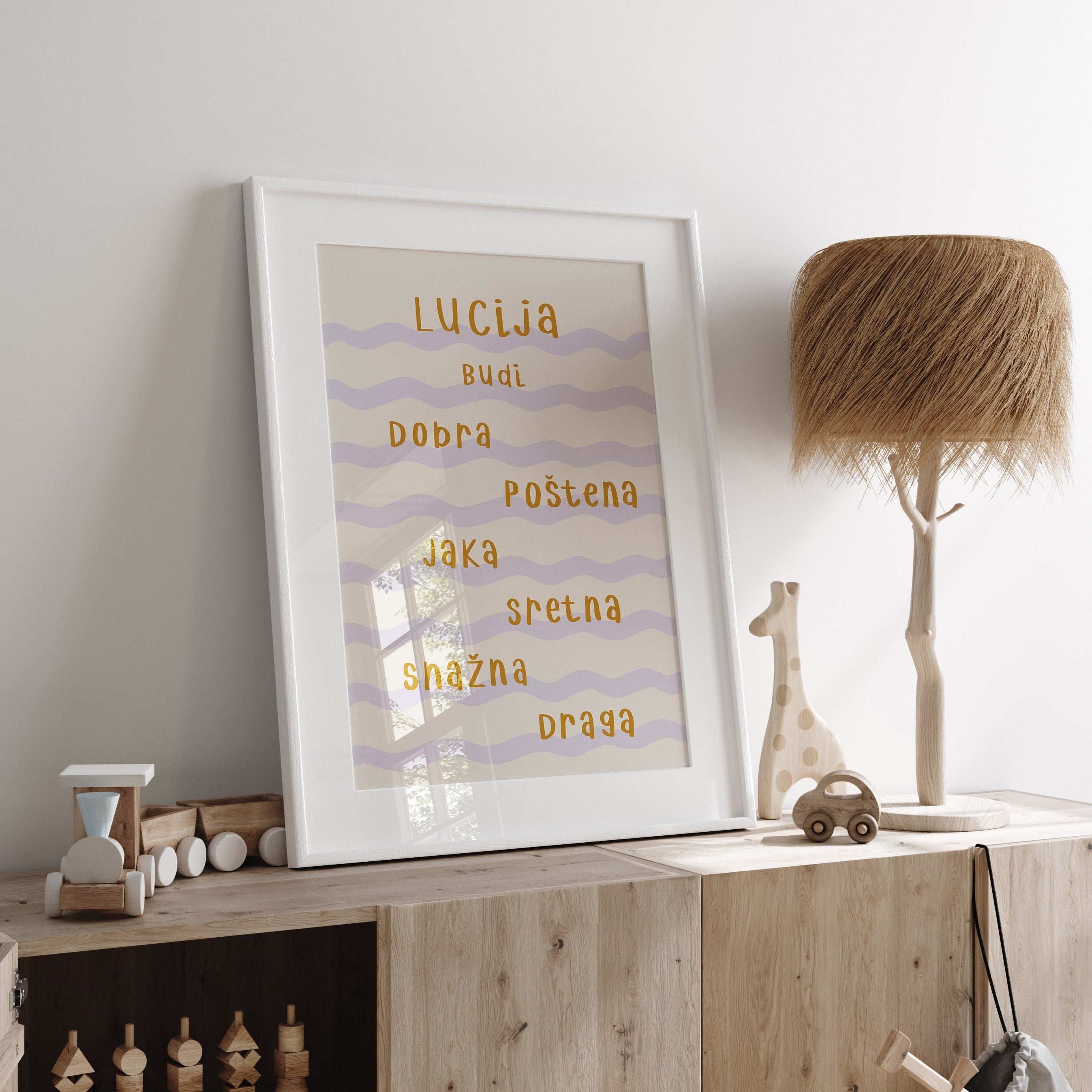 Personalizirani dječji art print - Val no.6