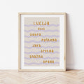 Personalizirani dječji art print - Val no.6