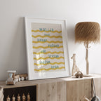 Personalizirani dječji art print - Val no.4