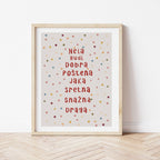 Personalizirani dječji art print - Dots no.2