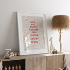 Personalizirani dječji art print - Dots no.2