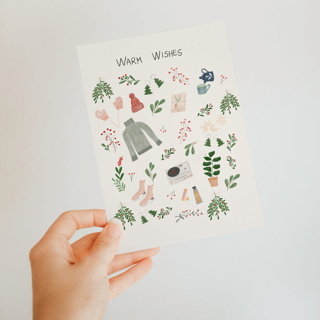 Greeting card -  Warm wishes