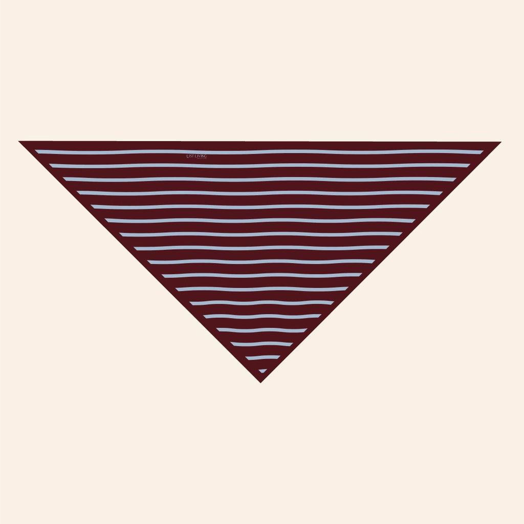 Bordo stripes - trokutasti šal