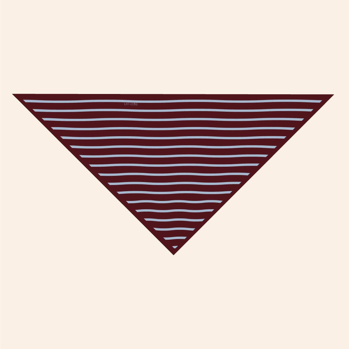Bordo stripes - trokutasti šal