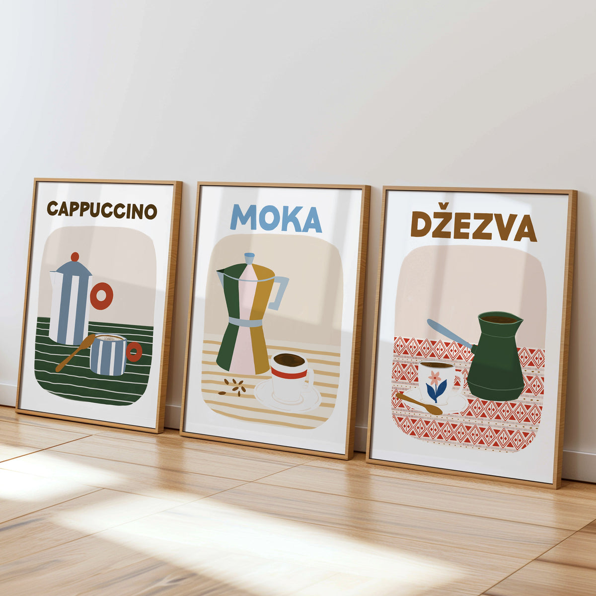 Kava kod kuće - set od 3 art printa
