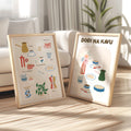 Ajde, dođi na kavu - set od 2 art printa