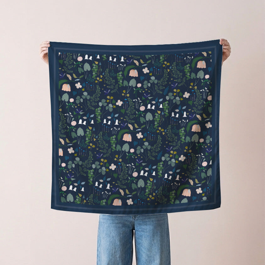 Leaves and flowers Scarf
