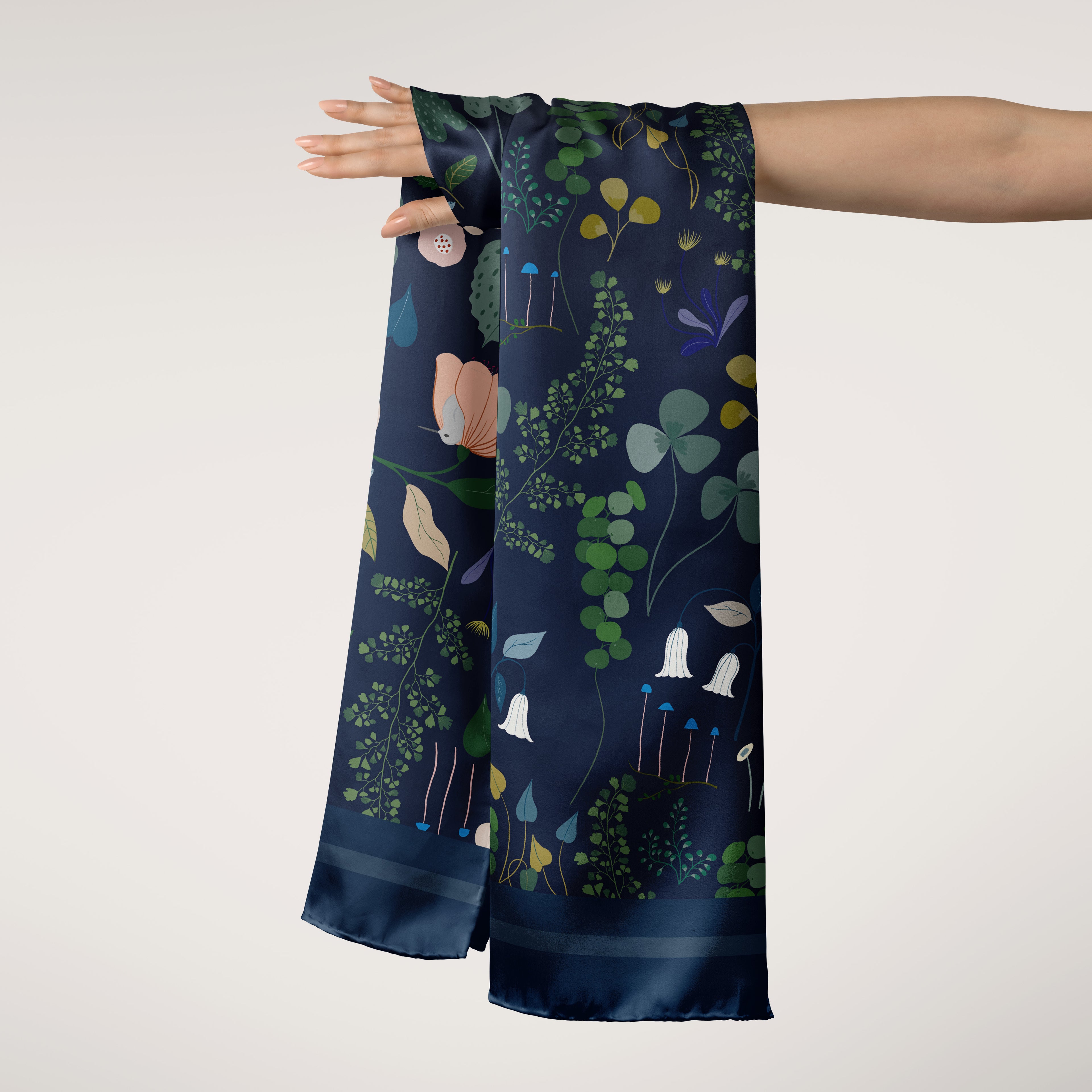 Leaves and flowers Scarf