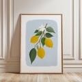 Lemon Branch Botanical Print – Hand-Drawn Illustration