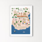 Dubrovnik illustrated map