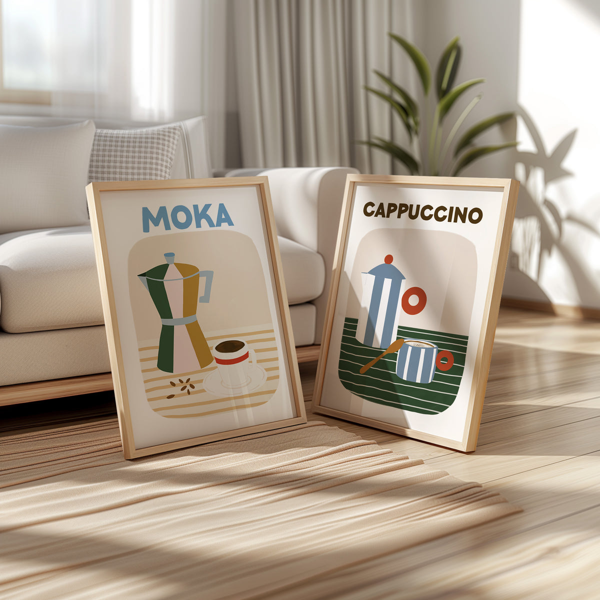Jutro uz kavu - set od 2 art printa