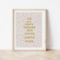 Personalizirani dječji art print - Dots no.5