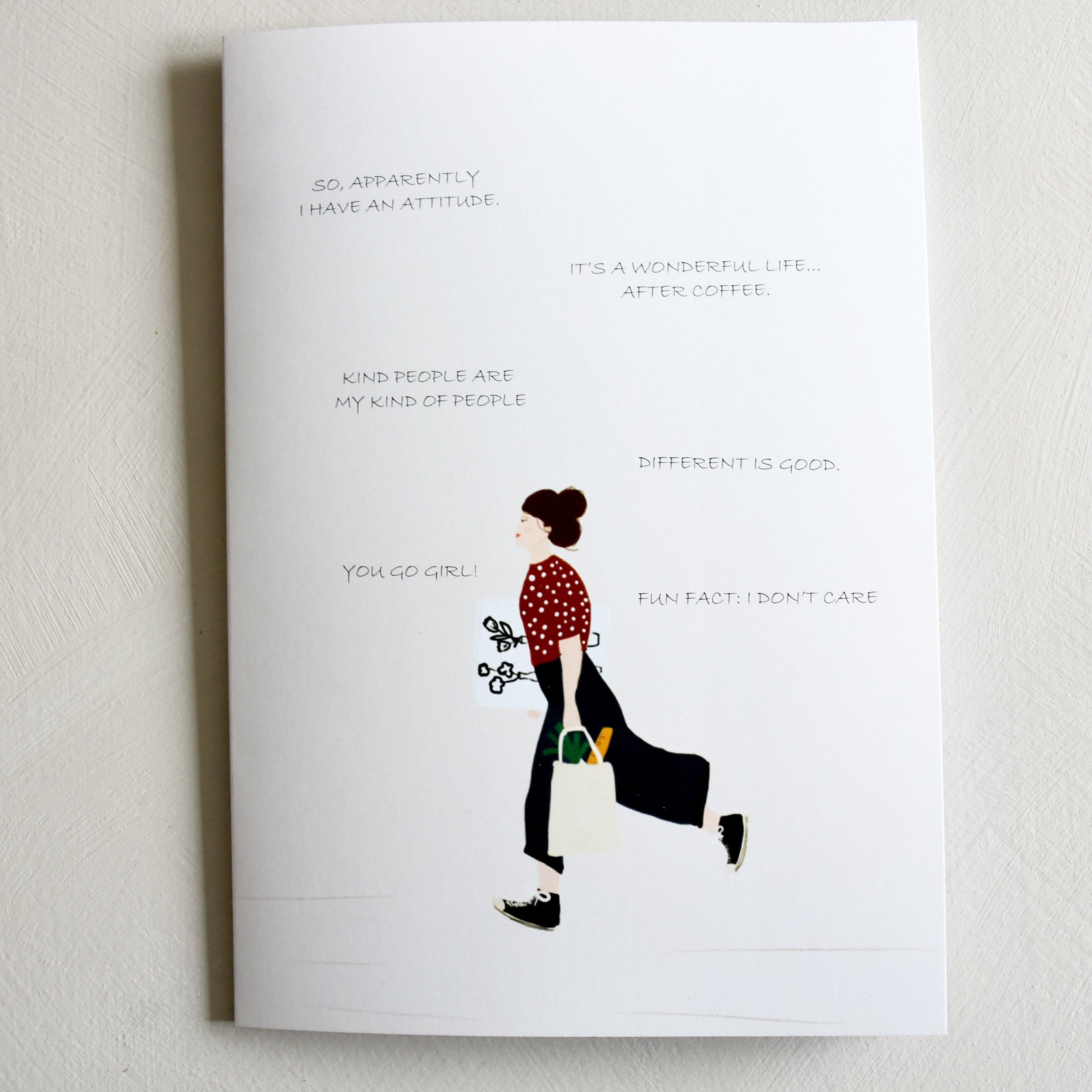 Greeting card -  You go girl!