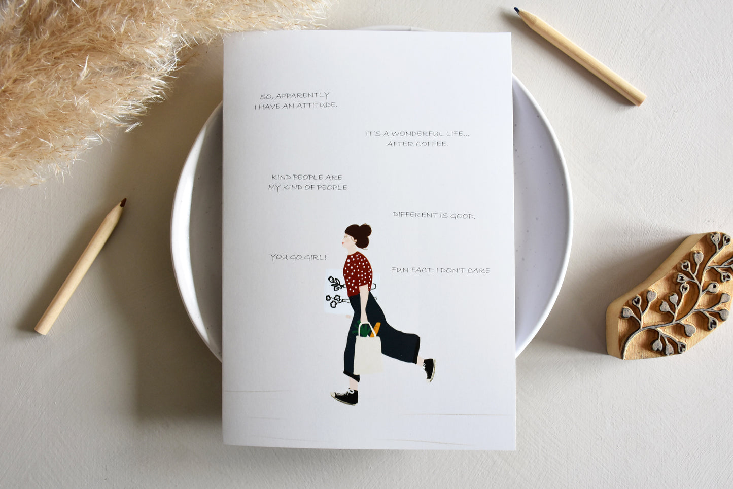 Greeting card -  You go girl!