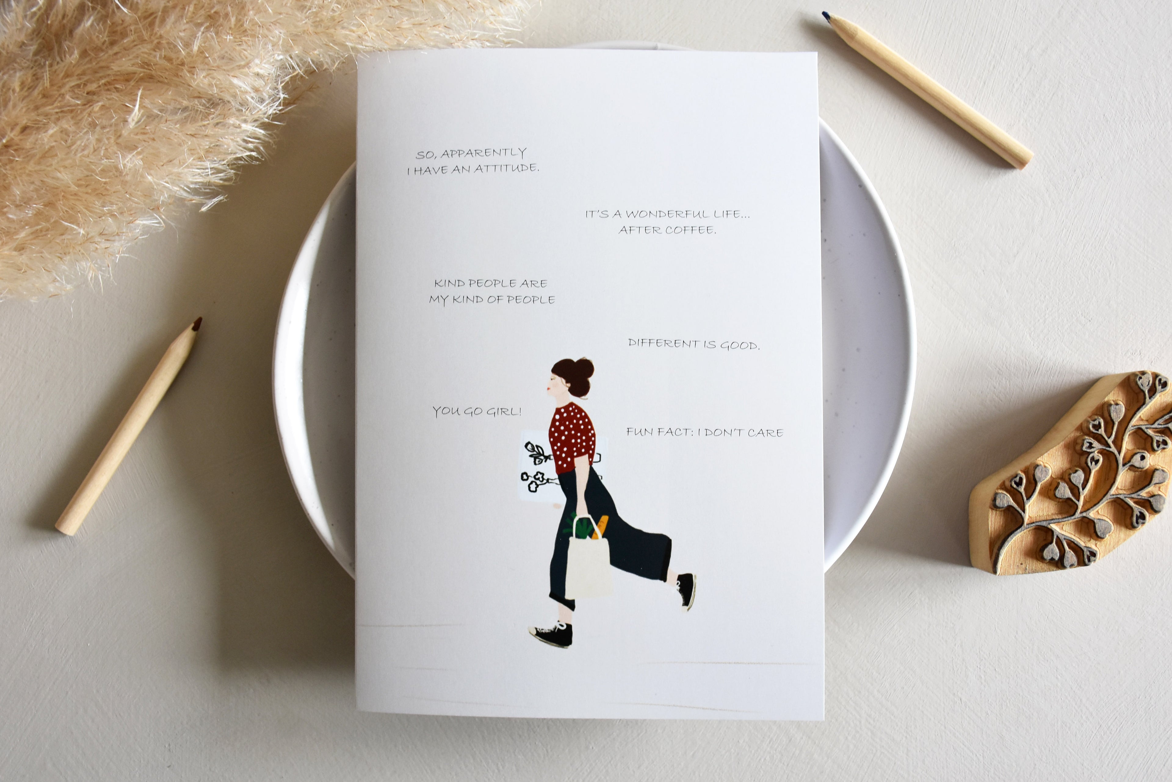 Greeting card -  You go girl!