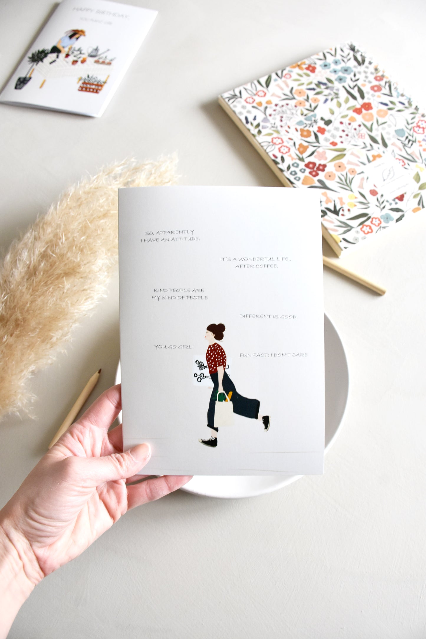 Greeting card -  You go girl!